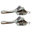 Doog Benji Lead with Brown & Blue Zigzag