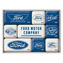 Nostalgic-Art 9-Piece Magnet Set Ford
