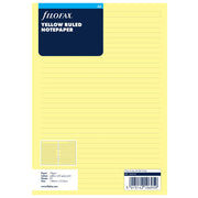 Filofax Ruled A5 Notepaper Refill (Yellow)