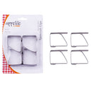 Appetito Stainless Steel Tablecloth Clips (Set of 4)