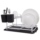 D.Line Aluminium 2-Tier Dish Rack with Draining Board