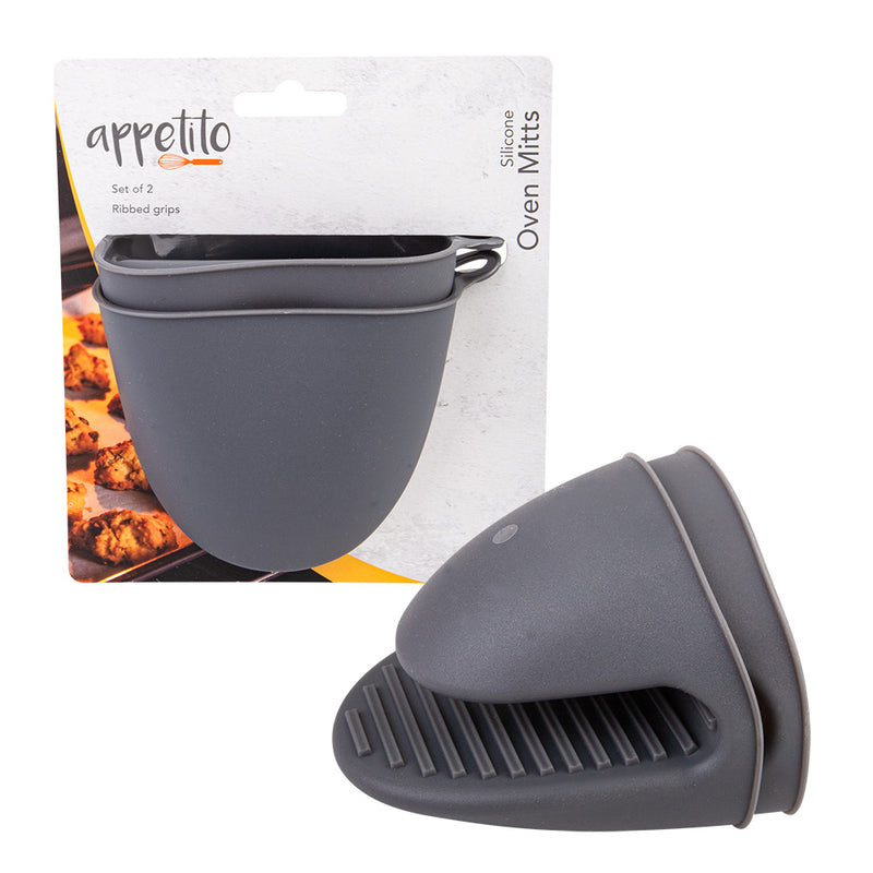 Appetito Silicone Oven Mitts (ensemble de 2)