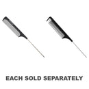 Silver Bullet Carbon Metal Tail Comb
