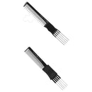 Dateline Professional Black Celcon Metal Teasing Comb
