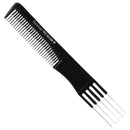 Dateline Professional Black Celcon Metal Teasing Comb