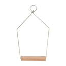 Wood and Wire Bird Swing (Large)