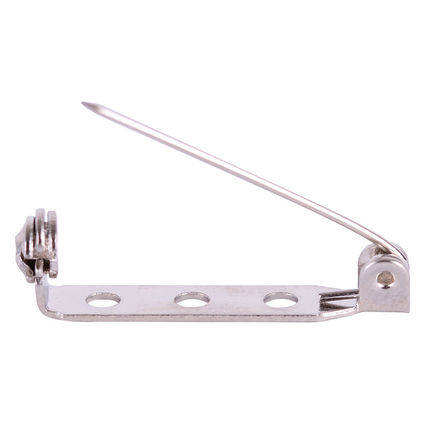 Brooch Backs 25mm 100pk (Silver)