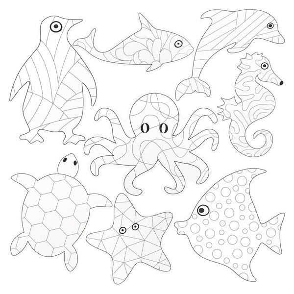 ColourMe Cardboard Sea Creatures 24pk