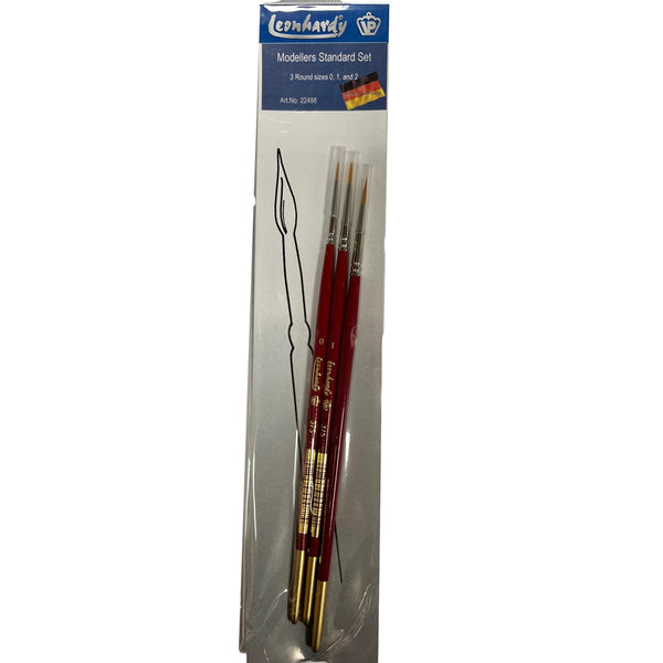 Modellers Finishing Brush Set 3pcs