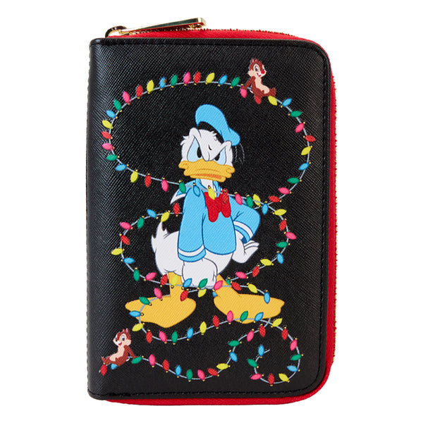 Disney Donald wrapped in Lights Zip Wallet