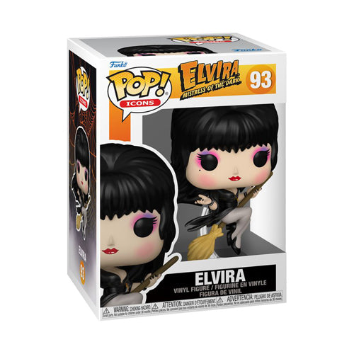 Elvira: Mistress of the Dark with Broom Pop! Vinyl