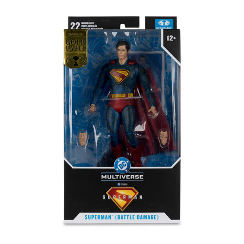 Superman Battle Damage Gold Label 7" Figure