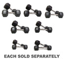 Morgan Rubber Hex Dumbbells (Pair)