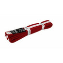 Yamasaki Coloured Martial Arts Belts with White Stripe (Red)