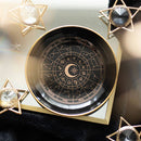 Black Astrology Wheel Ceramic Trinket Dish