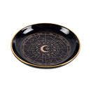 Black Astrology Wheel Ceramic Trinket Dish