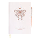 Luna Moth Daily Reflection Journal with Crystal Pen