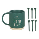 Its Tee Time Mug with Golf Tees
