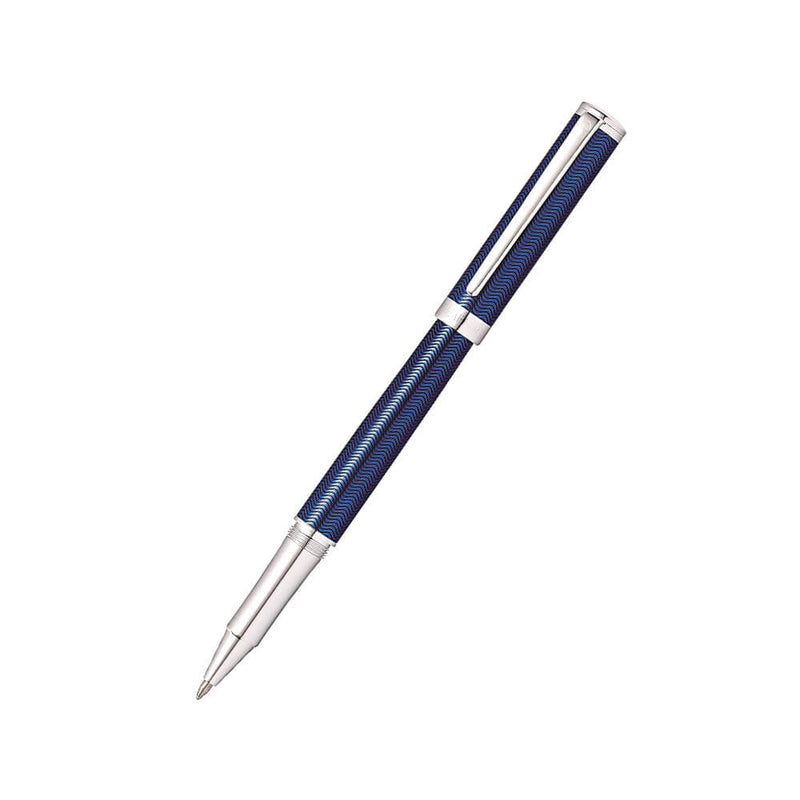 Stylo Intensity Gravé Bleu Lacq/Garniture Chrome