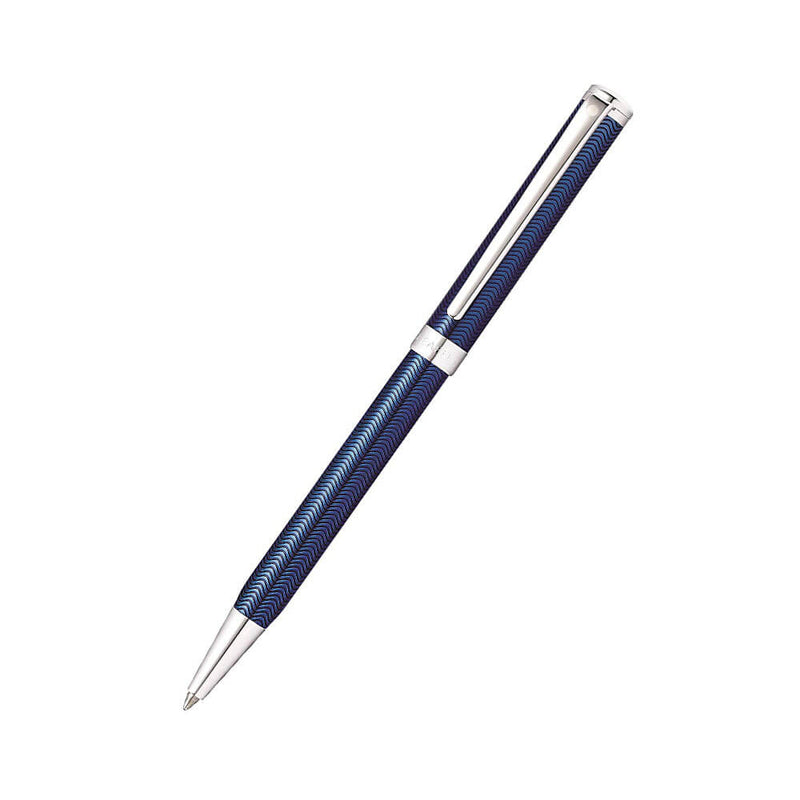 Stylo Intensity Gravé Bleu Lacq/Garniture Chrome