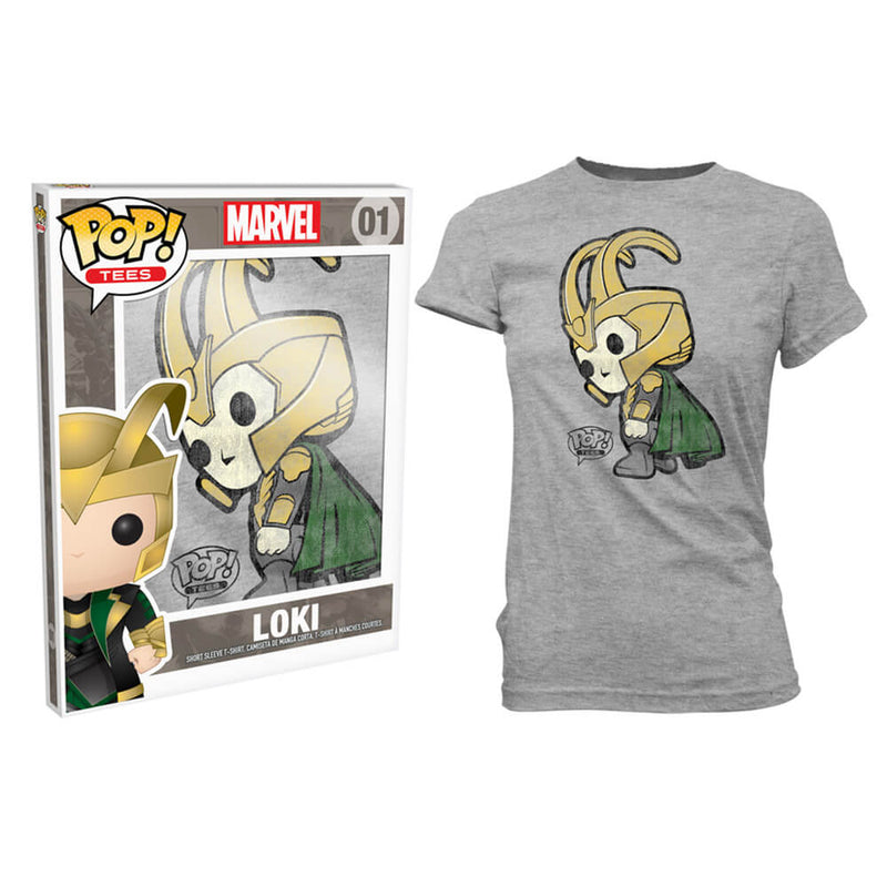 Thor Loki Pop ! T-Shirt Femme Gris