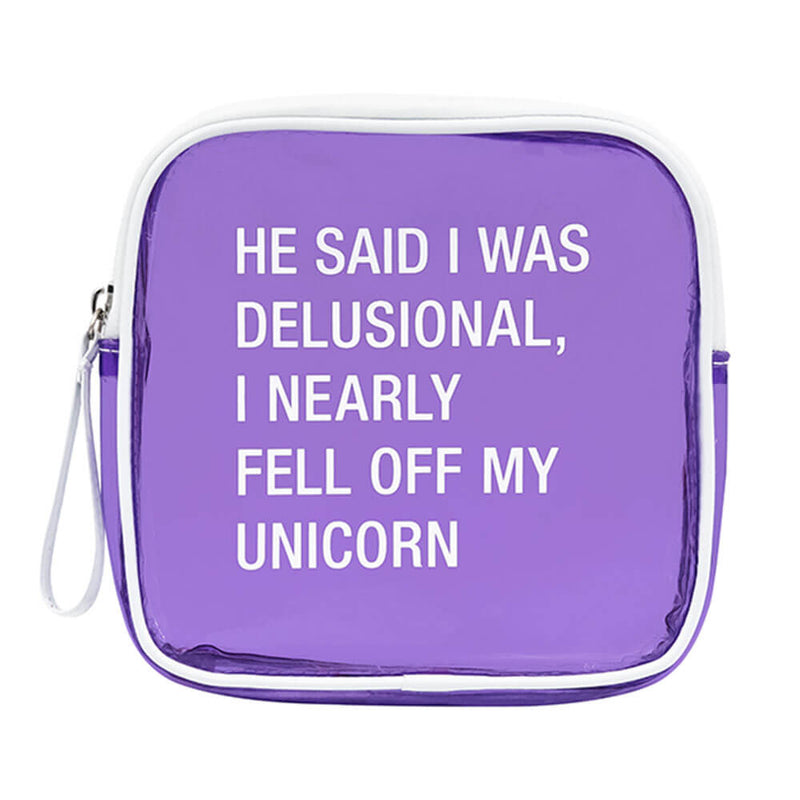 Sac à cosmétiques en vinyle Say What