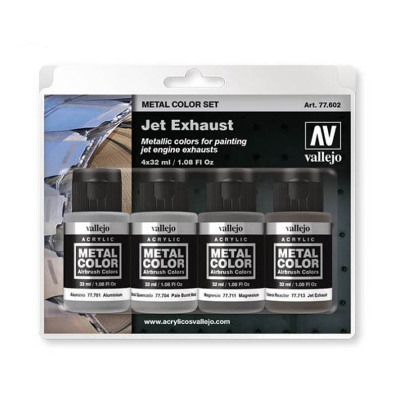 Ensemble de 4 peintures acryliques Vallejo Metal Color
