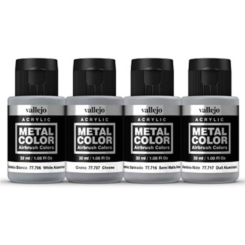 Ensemble de 4 peintures acryliques Vallejo Metal Color
