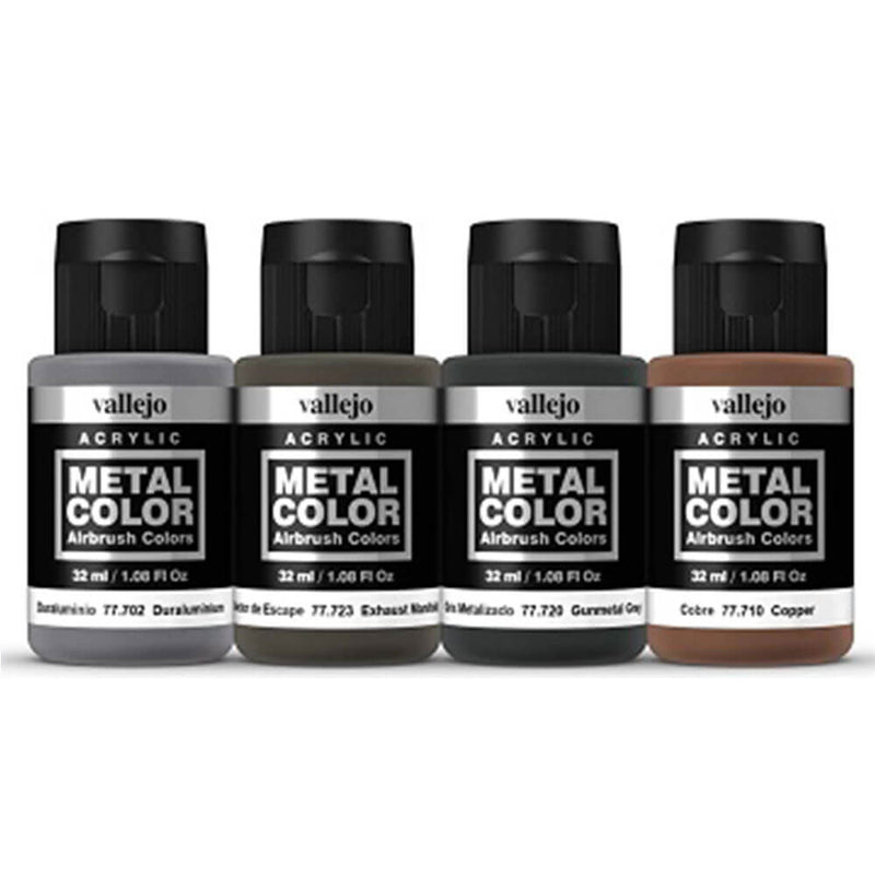 Ensemble de 4 peintures acryliques Vallejo Metal Color