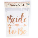 Rose Gold Bride To Be Veil