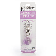 Wishstone Collection Amethyst Key Charm