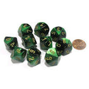 Chessex D10 Jeu de 10 matrices polyédriques Gemini