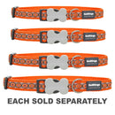 Dog Collar with Snake Eyes Design (Orange)