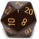 D20 Dés Opaque (34mm)