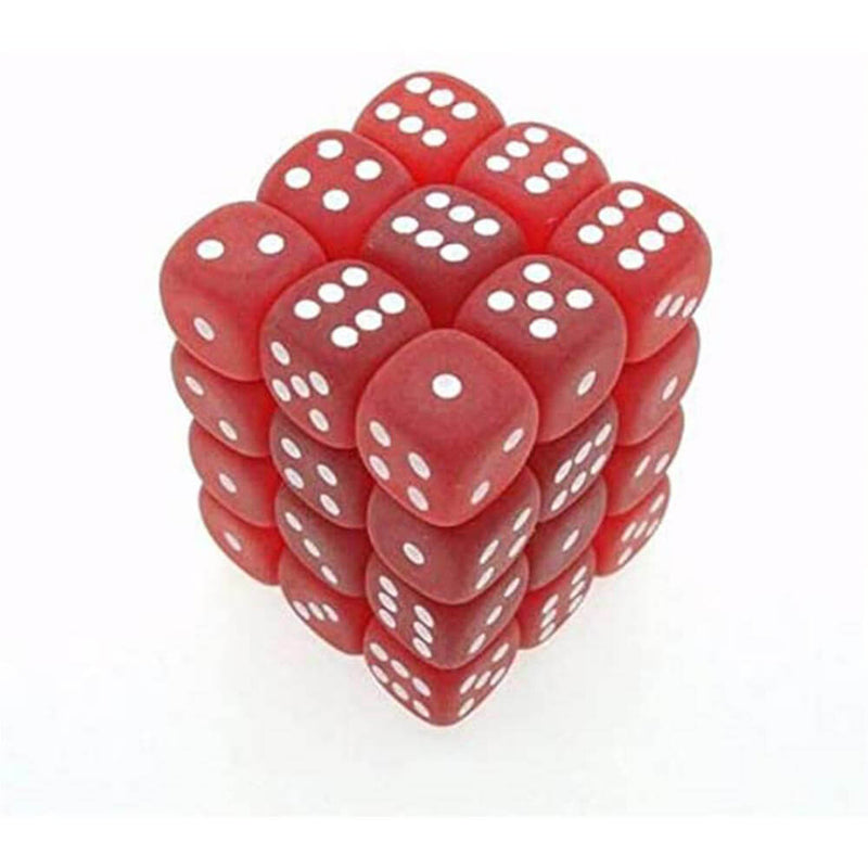D6 Dice Frosted 12mm (36 Dice)