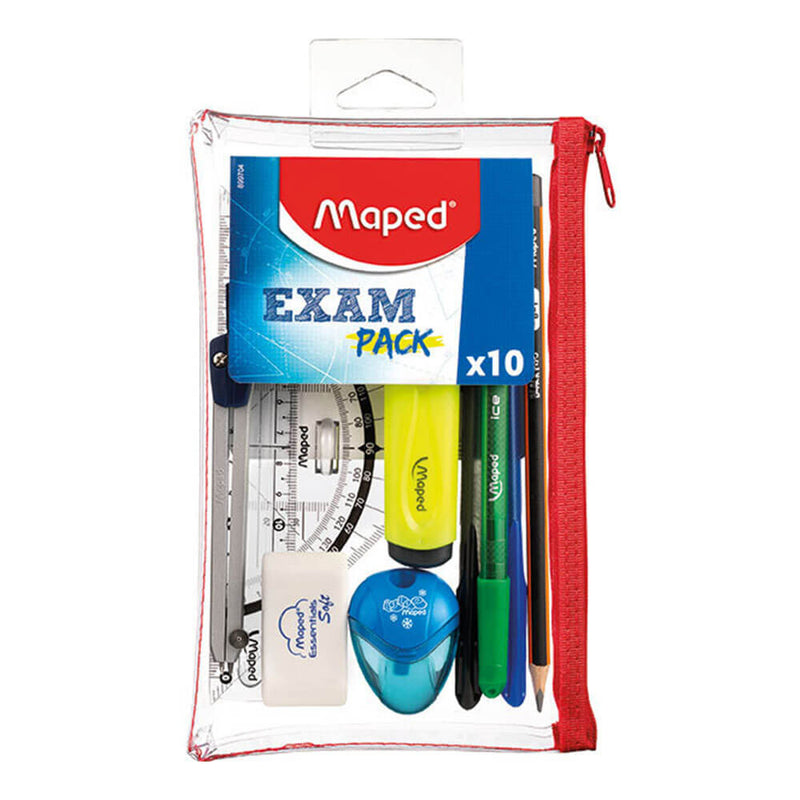 Maped Trousse Étudiant 10pcs Transparent