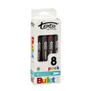 Texta Bullet Permanent Marker Assorted Colours (8pk)