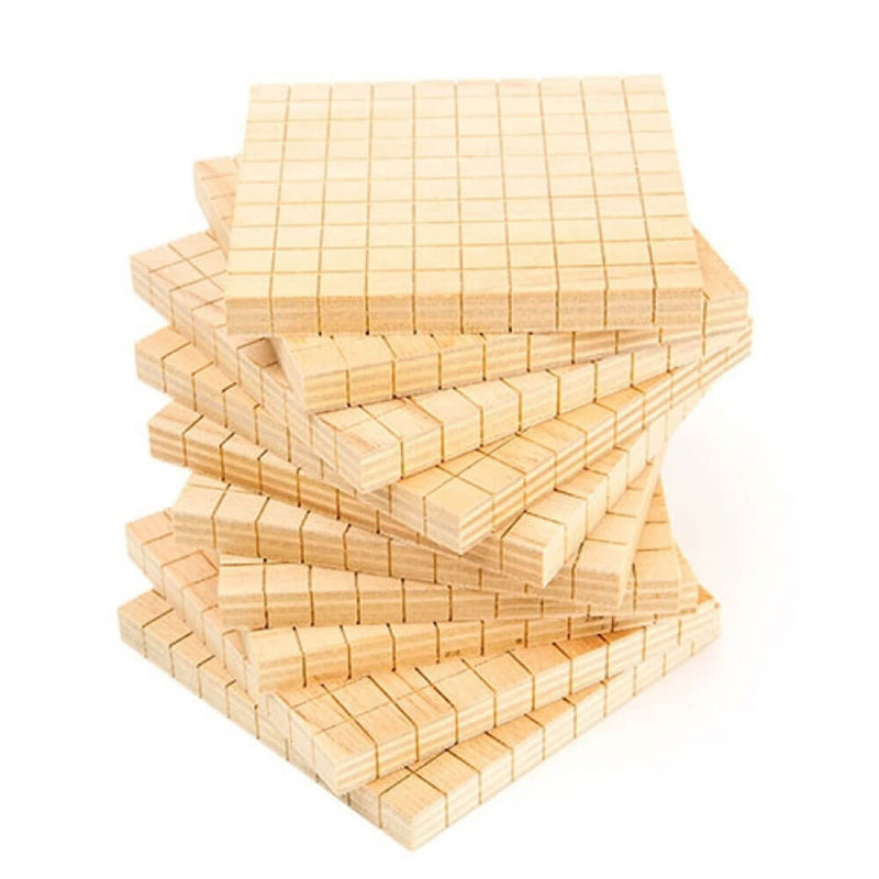 Apprendre peut être amusant Cubes de comptage en bois