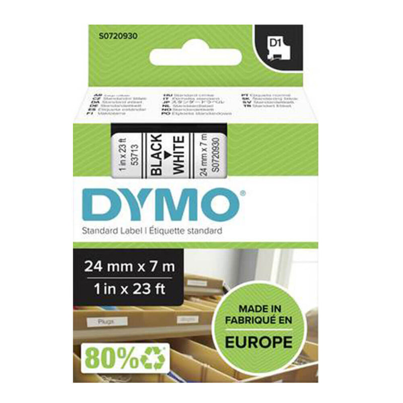 Étiquette de ruban Dymo D1 24 mm x 7 m