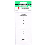 Crystalfile A-Z Indicator Tab Inserts 60pk (White)