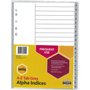 Marbig A-Z Tab Alpha Indices & Dividers (A4)