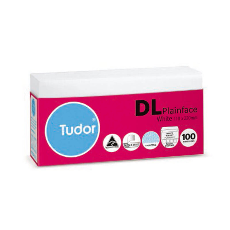 Enveloppe secrète Tudor Peel &amp; Seal 100pk (Blanc)
