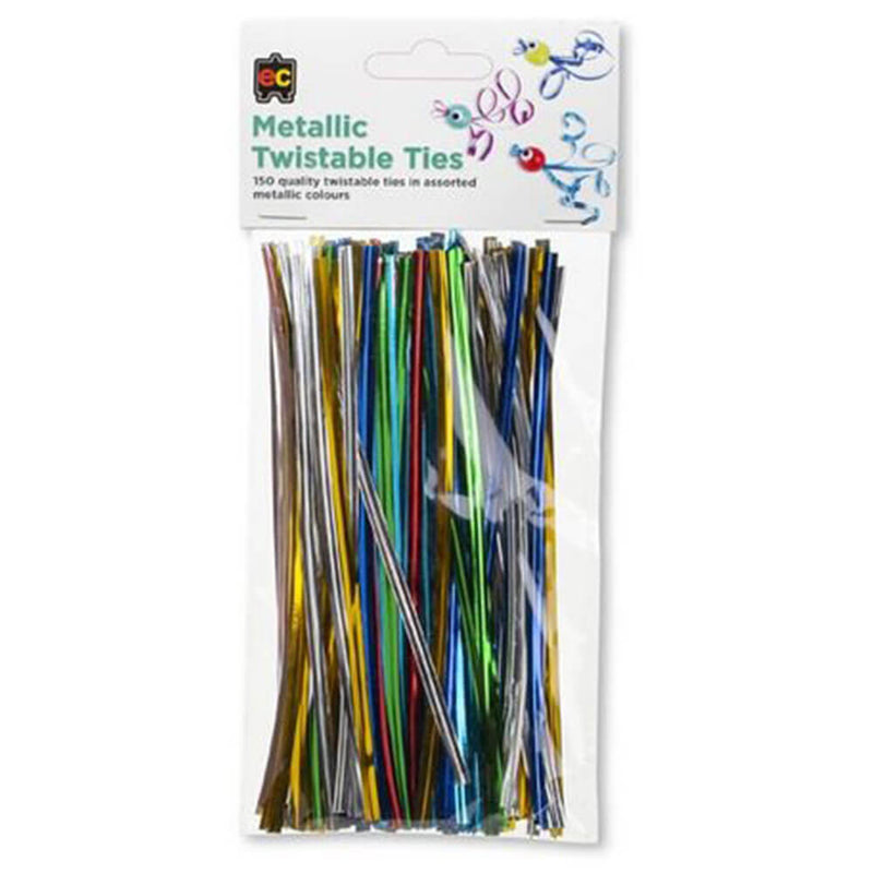 EC Twistable Ties 150pk (Couleurs métalliques)