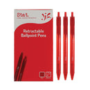 Stylo à bille moyen rétractable Stat 1 mm (boîte de 12)