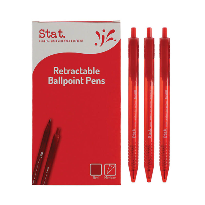 Stylo à bille moyen rétractable Stat 1 mm (boîte de 12)