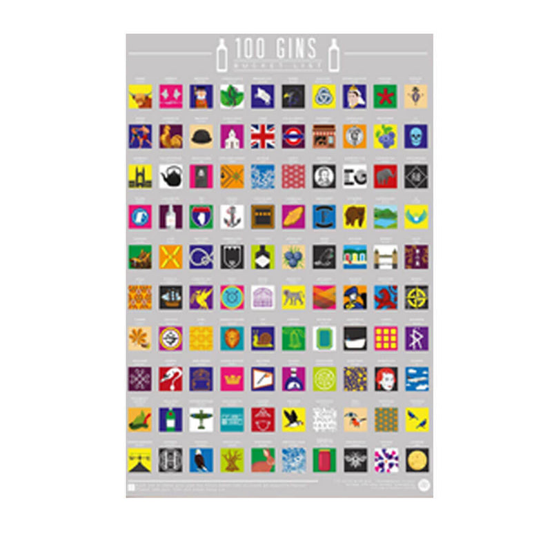 Gift Republic Bucket List Poster à gratter